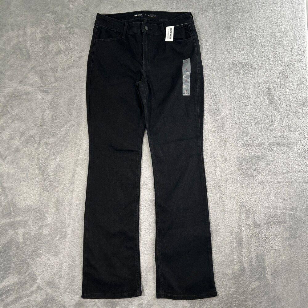 Old Navy WOW Bootcut Jeans Women’s 8 Mid Rise 30x30 Black Stretch Denim Pants